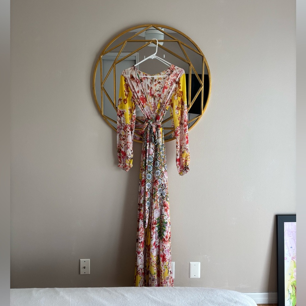 Floral Long Sleeve Maxi Dress